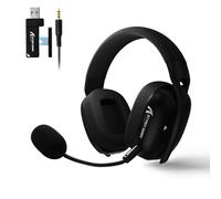 MAMBASNAKE ATTACK SHARK L80PRO Cuffie da Gioco Wireless Ultraleggere, Suono Surround 7.1, Doppio Microfono Pieghevole, Tripla Modalità (2.4G/BT/3.5mm Cablato), Driver da 40 mm,per PC/Mac/PS/XBOX, Nero