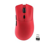 MAMBASNAKE × Attack Shark R1 Mouse da gioco wireless leggero a tre modalità da 59 g, connettività 2,4 GHz/BT/cablata, 5 pulsanti programmabili, 6 DPI regolabili fino a 18000, PixArt PAW3311-Rosso