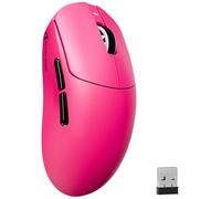 MAMBASNAKE ATTACK SHARK X8PLUS Mouse da Gioco Wireless, Sensore PixArt PAW3395PRO, 40000 DPI, BT/2.4G/Cablato, Mouse Superleggero da 55g, Piedini in PTFE a Doppio Strato, per PC/Xbox/Mac (Rosso Berry)