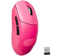 MAMBASNAKE ATTACK SHARK X8PLUS Mouse da Gioco Wireless, Sensore PixArt PAW3395PRO, 40000 DPI, BT/2.4G/Cablato, Mouse Superleggero 55g, Double-Layer PTFE Feet, per PC/Xbox/Mac (RossoBerry e Grip Tape)