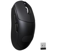 MAMBASNAKE ATTACK SHARK X8PLUS Mouse da Gioco Wireless, Sensore PixArt PAW3395PRO, 40000 DPI, BT/2.4G/Cablato, Mouse Superleggero da 55g, Double-Layer PTFE Feet, per PC/Xbox/Mac (Nero e Grip Tape)