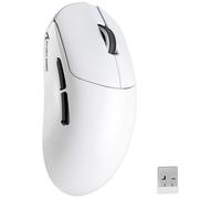 MAMBASNAKE ATTACK SHARK X8PLUS Mouse da Gioco Wireless, Sensore PixArt PAW3395PRO, 40000 DPI, BT/2.4G/Cablato, Mouse Superleggero da 55g, Piedini in PTFE a Doppio Strato, per PC/Xbox/Mac (Bianco)