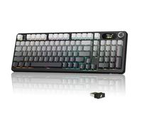MAMBASNAKE × ATTACK SHARK X98 Pro Tastiera Gaming Wireless 96%, Display LED & Manopola, BT/2.4G/USB-C, Tastiera Meccanica RGB QWERTY, PBT Side-Printed, Hot-Swappable Gasket, 4000mAh(Nero)