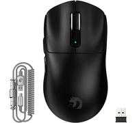 MAMBASNAKE M3 39g SUPERLEGGERO Mouse da Gioco Wireless con Cavo a Spirale, Sensore PixArt PAW3395PRO, Fino a 40000DPI, Wireless/Cablato BT/2.4G, Batteria da 200 Ore, per PC/Xbox/PS/Mac (Nero)