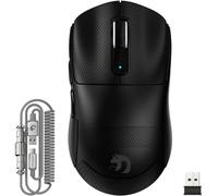 MAMBASNAKE M3 39g SUPERLEGGERO Mouse da Gioco Wireless con Cavo a Spirale, Sensore PixArt PAW3395PRO, Fino a 40000DPI, Wireless/Cablato BT/2.4G, Batteria da 200 Ore, per PC/Xbox/PS/Mac (Nero)
