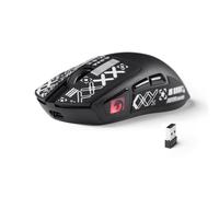 MAMBASNAKE M4 Mouse Gaming Wireless Ultra-Leggero, 53g, Sensore PAW3311, 24000 DPI, Bluetooth/2.4G/Cablato, RGB, Batteria 400mAh, 20M Click, per Gioco/Lavoro (Nero)