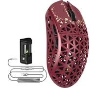 MAMBASNAKE M5 Ultra Carbon Fiber 8000Hz Wireless Gaming Mouse, 39g Superlight 42000DPI, sensore PAW3950MAX Nordic 52840, Bluetooth/2.4G/USB-C Wired Mice with Mouse Coiled Cable, for PC/Mac
