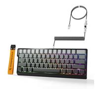 MAMBASNAKE Tastiera X60 HE con interruttore magnetico ad azionamento regolabile, BT/2.4G/Wired Tri-Mode 60% tastiera meccanica da gioco, frequenza di polling 8 KHz, trigger rapido, driver Web per Win