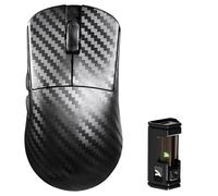 MAMBASNAKE x ATTACK SHARK R11ULTRA Mouse da gioco wireless in fibra di carbonio, 8000 Hz, 49 g super leggero, 42000 DPI, sensore PAW3950MAX, chip Nordic 52840, rivestimento in ghiaccio nano-metallo