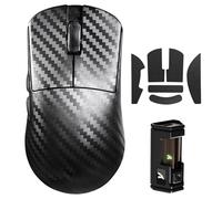 MAMBASNAKE x ATTACK SHARK R11ULTRA Mouse da gioco wireless in fibra di carbonio, 8000 Hz, 49 g SUPERLIGHT, 42000 DPI, sensore PAW3950MAX, chip Nordic 52840, rivestimento in nano-metallo, 20000 FPS