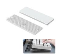 MAMBASNAKE x Attack Shark - Supporto da scrivania per tastiera esterna, supporto magnetico ultra leggero, supporto per tastiera portatile da ufficio per MacBook Air/Pro-White