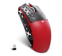 MAMBASNAKE X ATTACK SHARK X11SE Mouse Da Gioco Wireless-Rosso