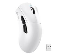 MAMBASNAKE X ATTACKSHARK V3 Mouse da gioco wireless,leggero da 65g,design split per mano destra,fino a 25000DPI,1000Hz,sensore PAW3311,MCU BK52820,2,4G/BT/cablato,500mAh,driver web,per PC/Mac-Bianco