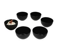 MamboCat Panther - Set di 6 ciotole da 14,2 cm, colore nero, 450 ml, per 6 persone, ciotole per insalata, zuppa, cereali, patatine & Co. I piatti per colazione, pranzo e pane da sera