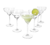 MamboCat Set di 6 bicchieri Margarita I 150 ml, altezza 18 cm, per 6 persone, bicchieri trasparenti per bevande congelate, Daiquiri & Co. I bicchieri trasparenti per casa, feste e Co