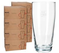 MamboCat Set di 96 bicchieri Willibecher da 0,3 l, calibrati, bicchieri da birra in vetro trasparente con tacchino, bicchieri per birra, acqua, cocktail e bevande morbide, ideali per ristoranti, bar e