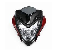 MAMEFVBB Faro Moto Fanale Anteriore Per BAJAJ Per PULSAR 150 200 Gruppo Ottico Anteriore Motocicletta Faro Con Carenatura Nero Giallo Rosso(Red 1pcs)