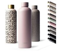 MAMEIDO Borraccia termica 750 ml, Borracce termiche anti-perdita, thermo bottle acciaio inox senza BPA, bottiglia termica (Powder Blush)
