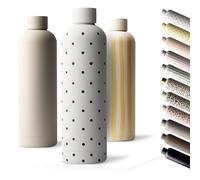 MAMEIDO Borraccia termica 750 ml, Borracce termiche anti-perdita, thermo bottle acciaio inox senza BPA, bottiglia termica (Cloud Couture)