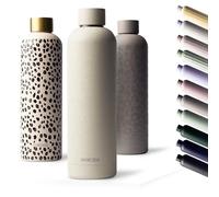 MAMEIDO Borraccia termica 750 ml - Borracce termiche prova di perdite, Thermos acciaio inox senza BPA, bottiglia termica (Crystal Sand)