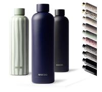 MAMEIDO Borraccia termica 750ml - Borracce termiche prova di perdite, Thermos acciaio inox senza BPA, bottiglia termica (Dark Night, 0,75l)