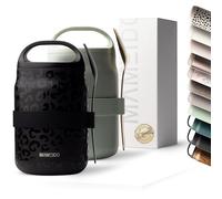 MAMEIDO Contenitore termico per alimenti 800 ml, bicchiere per yogurt in acciaio inox, contenitore termico a prova di perdite, lunch box senza BPA, contenitore caldi (Femme Fatale)