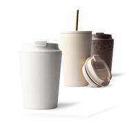 MAMEIDO Tazza Termica 350 ml (Whipped Cream) | 4h caldo/8h freddo, a prova di perdite & senza BPA, coperchio a scatto, Termos Caffè acciaio inox - per portabicchieri auto