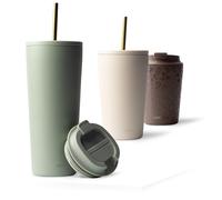 MAMEIDO Tazza Termica con Cannuccia 700 ml (Desert Sage)