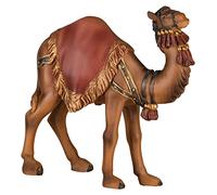 MaMeMi Cammello per il presepe - Dipinto a mano, altezza 13 cm, in poliserina/resina - Figura per il presepe di Natale