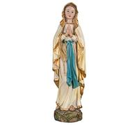 MaMeMi Madonna Lourdes effetto legno, statuetta di santi