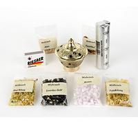 MaMeMi Set per incenso - Contenitore per carbone e incenso