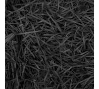 Mamiddle Paglia per Cesti Decorativa - 50g Raffia per Riempimento Regali, Filler per Cestini, Scatole e Decorazioni - Materiale per Party, Matrimoni, Natale (Nero)