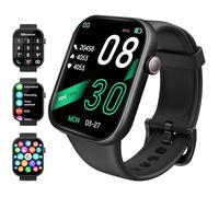 mamidomo Smartwatch da 2 pollici, per rispondere e effettuare chiamate, per uomo e donna, per iPhone e Android, frequenza cardiaca, monitoraggio del sonno SpO2, contapassi, 112 modalità sportive