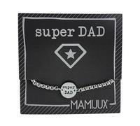 MAMIJUX bracciale a bottoncino in acciaio per le persone speciali della famiglia (Papà)