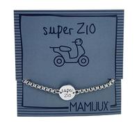 MAMIJUX bracciale a bottoncino in acciaio per le persone speciali della famiglia (Zio)