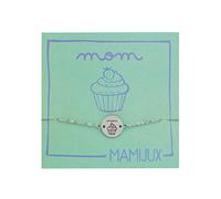 MAMIJUX Bracciale Mamma Idea Regalo in acciaio Regolabile Mom