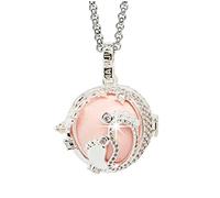 MAMIJUX Chiama Angeli Mamma Idea Regalo Gravidanza Collana Donna Richiamo degli Angeli Catenina Acciaio