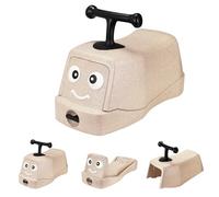 MAMIZO 5 in 1 Cavalcabile per Bambini da 1+Anni, Macchinina Bambino con 360°Ruote Silenziose,Giocattoli a Dondolo, Walker Bambino,Girello con maniglie,Giocattolo Cavalcabile,EPP,Indoor,Max 20kg,Beige
