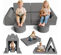 MAMIZO Divano per Bambini,Divano Gioco Modulare in Schiuma,Velluto a Coste | Divano da Gioco per Bambini,con 15PCS Modulo,per Camera da Letto e Sala Giochi,Mobili Creativi per Sala Giochi,Regalo bambini