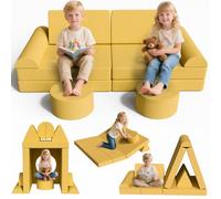 MAMIZO Divano per Bambini,Divano Gioco Modulare in Schiuma,Velluto a Coste | Divano da Gioco per Bambini,con 15PCS Modulo,per Camera da Letto e Sala Giochi,Mobili Creativi per Sala Giochi,Regalo bambini