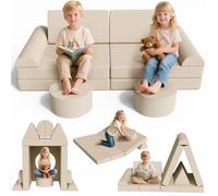 MAMIZO Divano per Bambini,Divano Gioco Modulare in Schiuma,Velluto a Coste | Divano da Gioco per Bambini,con 15PCS Modulo,per Camera da Letto e Sala Giochi,Mobili Creativi per Sala Giochi,Regalo bambini
