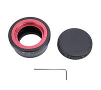 MAMJENNI Adattatore per obiettivo da M42 a M4/3 Messa a fuoco manuale Adattatore per attacco a vite da 42 mm con tappo posteriore per Lumix G1 GH1 GF1 G10 GH2 G3 GF3 Rosso