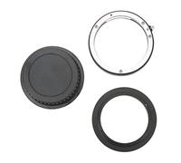 MAMJENNI Anello adattatore inverso macro da 58 mm Anello di protezione per montaggio obiettivo posteriore e coperchio per fotocamera con obiettivo con filettatura filtro EF Mount 58 mm