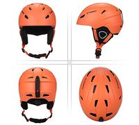 MAMJENNI Casco da Sci, Occhiali, quadrante Regolabile, Fodera Rimovibile, di Ventilazione, per Uomo e Donna, Taglia M/L, Calotta in policarbonato, Schiuma EPS, Lente (l)