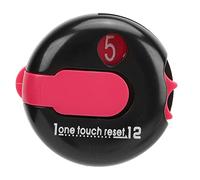MAMJENNI Clip per Tappo contatore punteggio Golf Clip per Guanti One Button Azzeramento Accessori Golf Contatore da Competizione (Nero e Rosa)