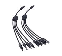 MAMJENNI Connettori per Pannelli solari, per Cavo di prolunga con terminale a crimpare, Impermeabile, connettore di derivazione da 4 a 1 Y, Blocco Durevole, Ampio utilizzo per