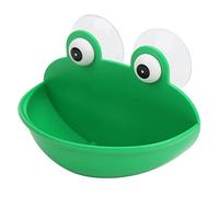 MAMJENNI Habitat acquatico per anfibi, rane, gechi e girini, sicuro e in plastica. Sicuro e grazioso habitat acquatico con ventose per rane, rospi, gechi e girini.