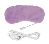 MAMJENNI Maschera per gli occhi con impacco caldo con ricarica USB regolabile, Calore circolante su un'ampia area, Materiale delicato sulla pelle, Benda oscurante multifunzionale (Viola)