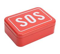 MAMJENNI Mini SOS Survival Iron Box Kit di sopravvivenza sul campo portatile Custodia per attrezzi di emergenza per campeggio all'aperto