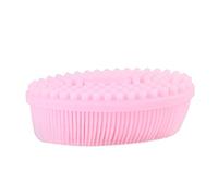 MAMJENNI Spazzola per Capelli per Bambini, Per Neonati E Neonati, Setole Morbide In Silicone, Massaggiatore Per Il Cuoio Capelluto, Leva La Cappuccina, Essenziale Per Il Bagnetto, (Rosa)